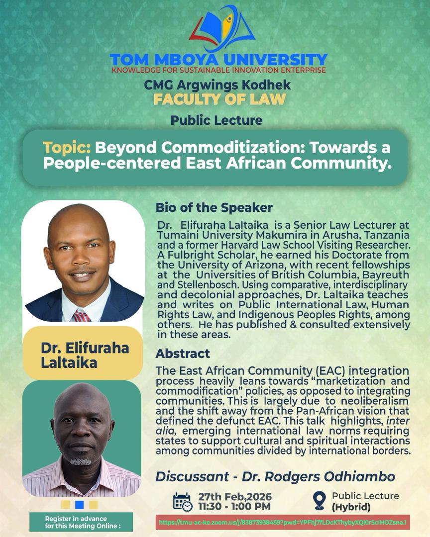 Webinar: Beyond Commoditization: Towards a People-Centered East Africa Community